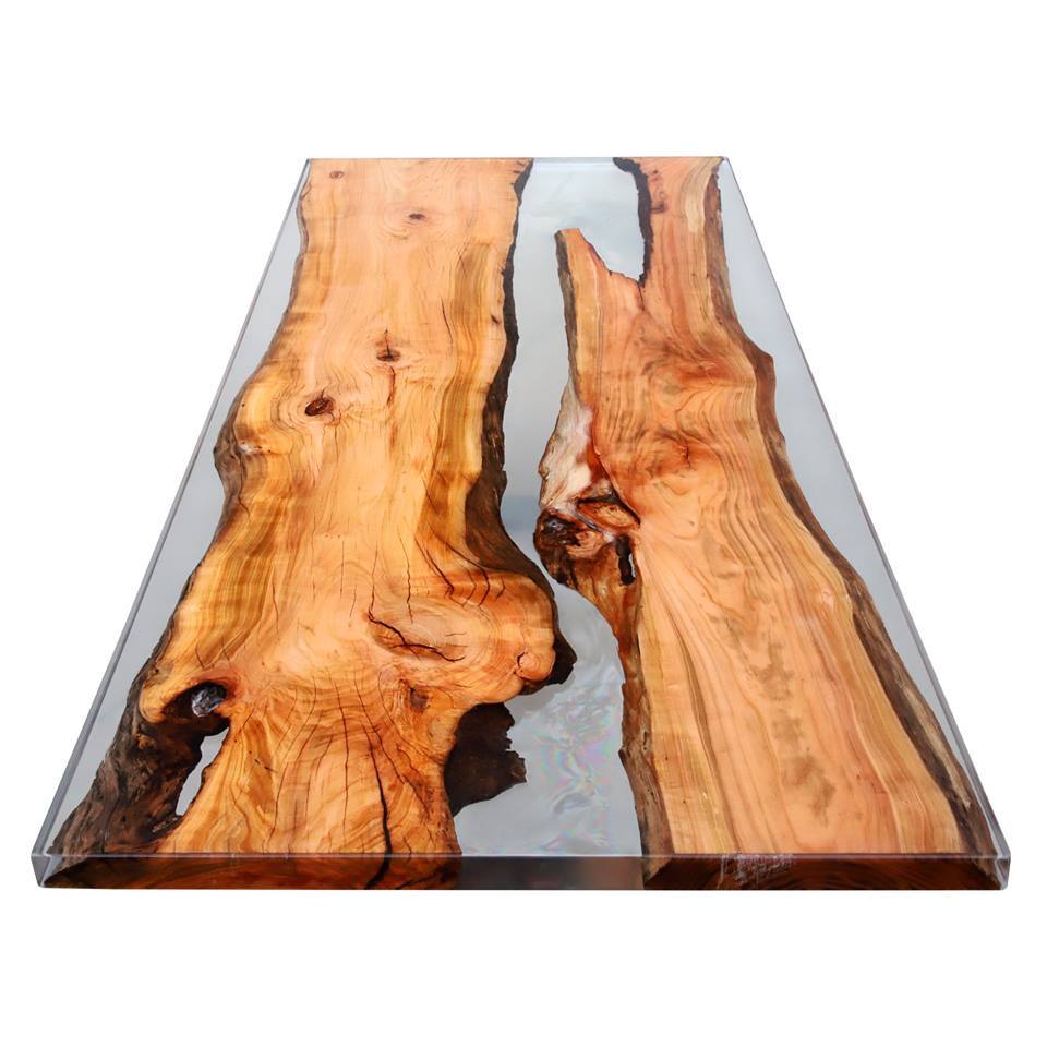 Live edge epoxy table